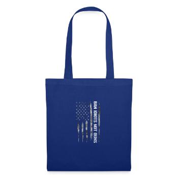 Ban Idiots Not Guns - Stoffbeutel - Royalblau - Vorne