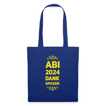 ABI - Lustige Sprüche - Stoffbeutel - Royalblau - Vorne