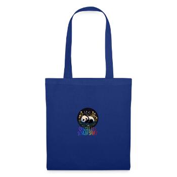 Offizielles Schlafshirt Panda Pandabär Nachtshirt - Stoffbeutel - Royalblau - Vorne