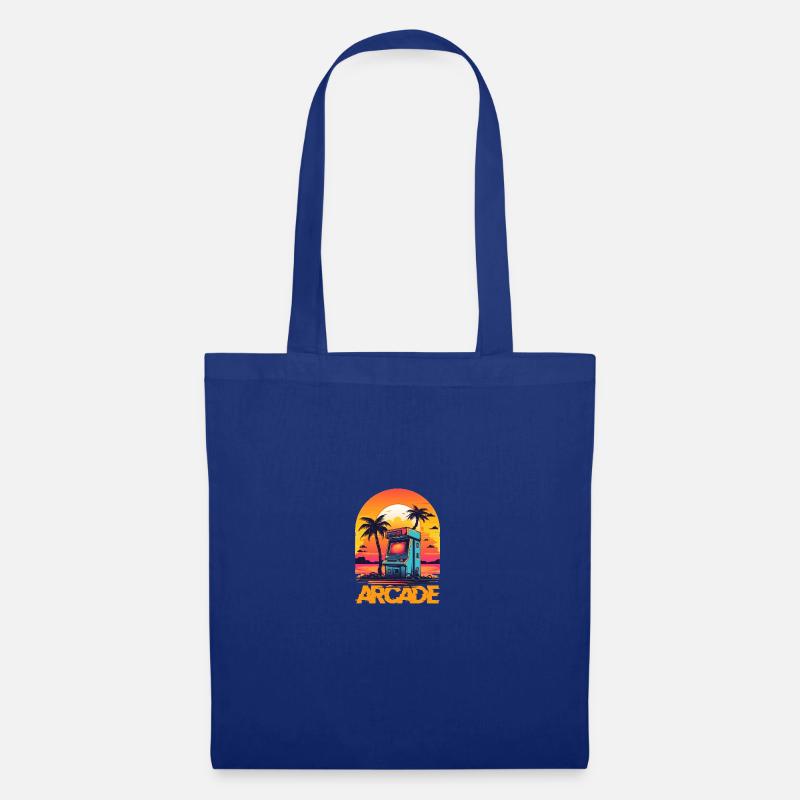 Pixel-Arcade-Controller Konsolenspieler-Abenteuer - Stoffbeutel - Royalblau