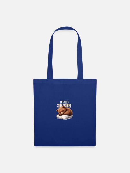 Offizielles Schlafshirt Bär - Stoffbeutel - Royalblau