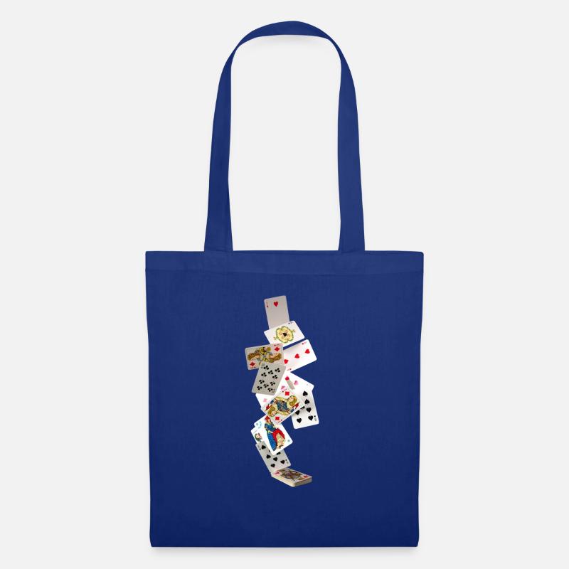 karten - Stoffbeutel - Royalblau