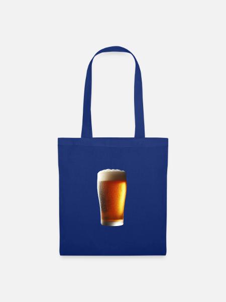 Kaltes Bier - Stoffbeutel - Royalblau