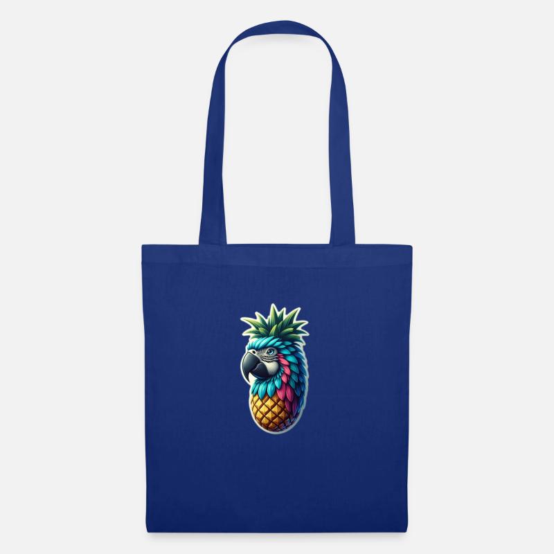 Pineapple Parrot - Tote Bag - royal blue