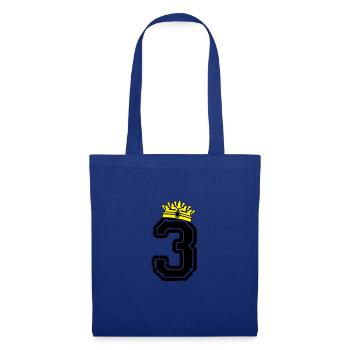3 roi - Sac en tissu - bleu royal - Devant