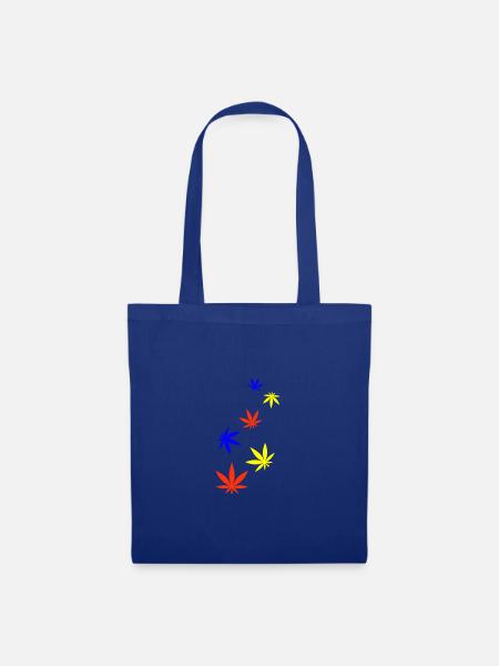 Hanf Blatt Icon - Stoffbeutel - Royalblau