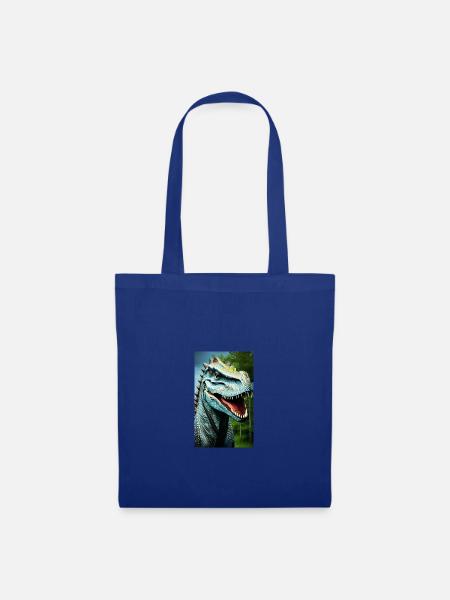 Dinosaurier | T-Rex | Tyrannosaurus - Stoffbeutel - Royalblau
