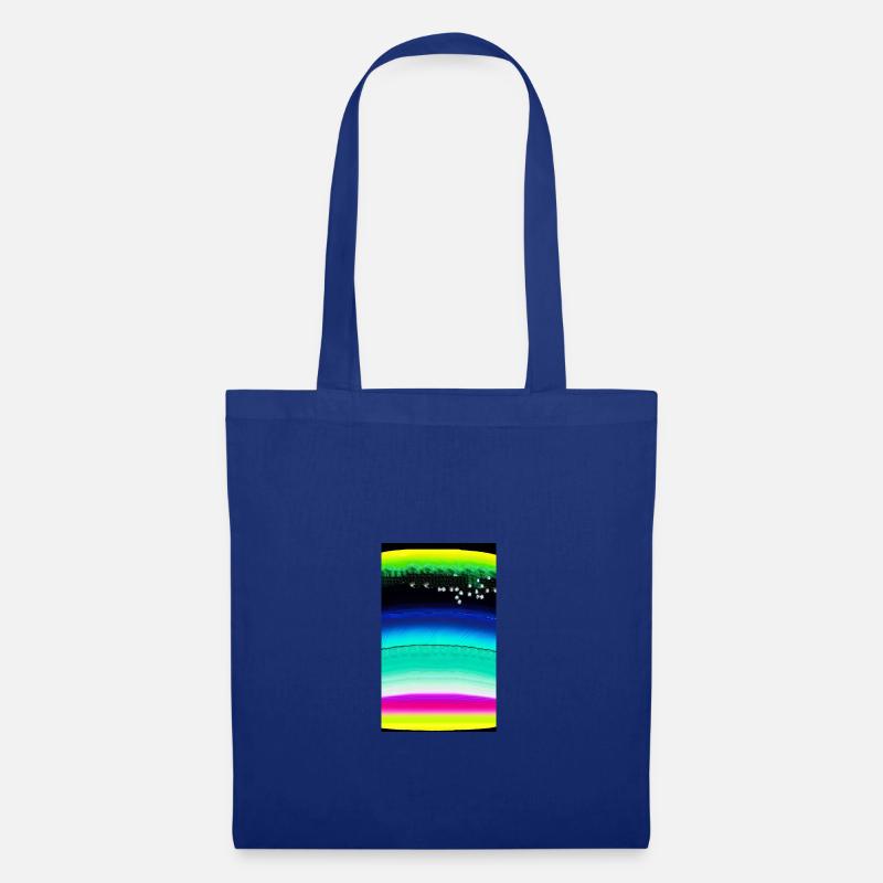 Farben | Bunt | Muster | gemustert | Farbverlauf - Stoffbeutel - Royalblau