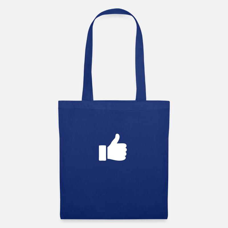 daumen hoch i like it hand - Stoffbeutel - Royalblau