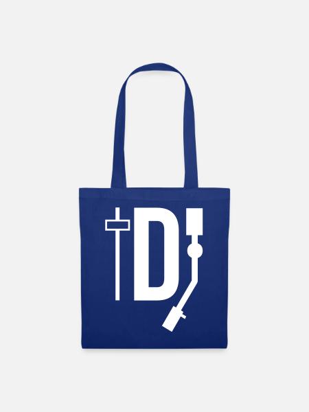 DJ - DEEJAY - Stoffbeutel - Royalblau