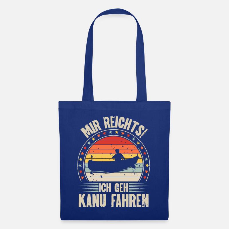 Kanu Kanut Kanutin Kanufahrer - Stoffbeutel - Royalblau