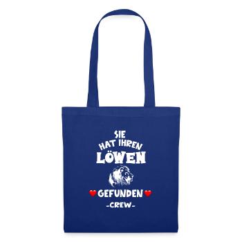 Junggesellinnenabschied Party Cooler Spruch Crew - Stoffbeutel - Royalblau - Vorne