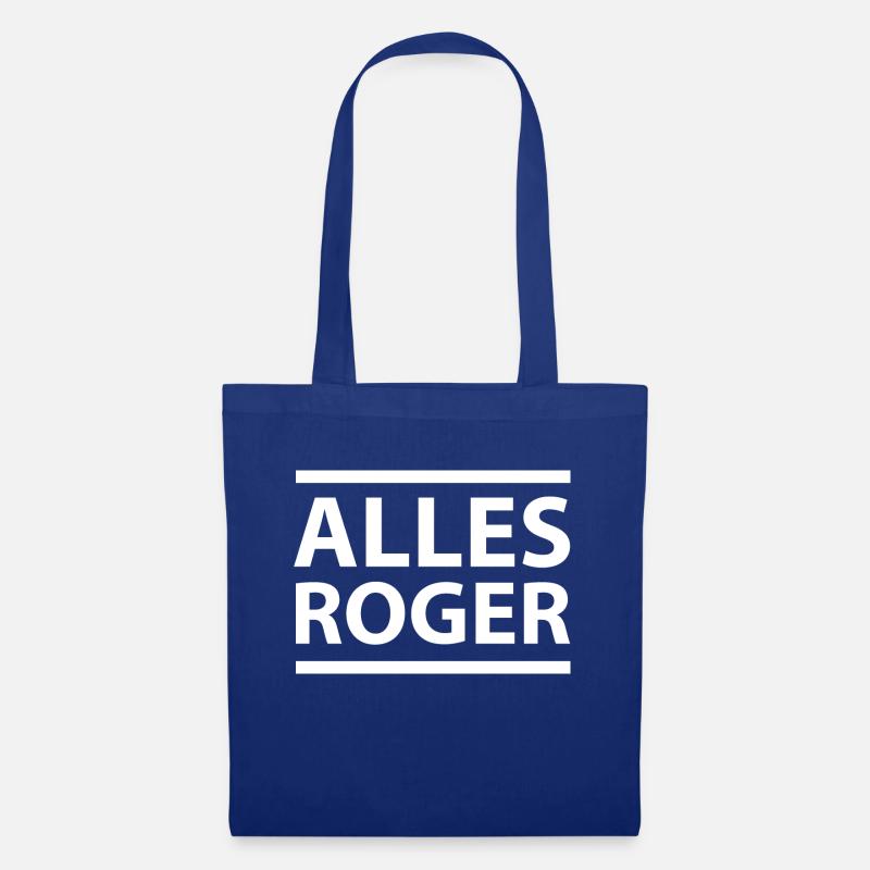 Alles Roger - Stoffbeutel - Royalblau