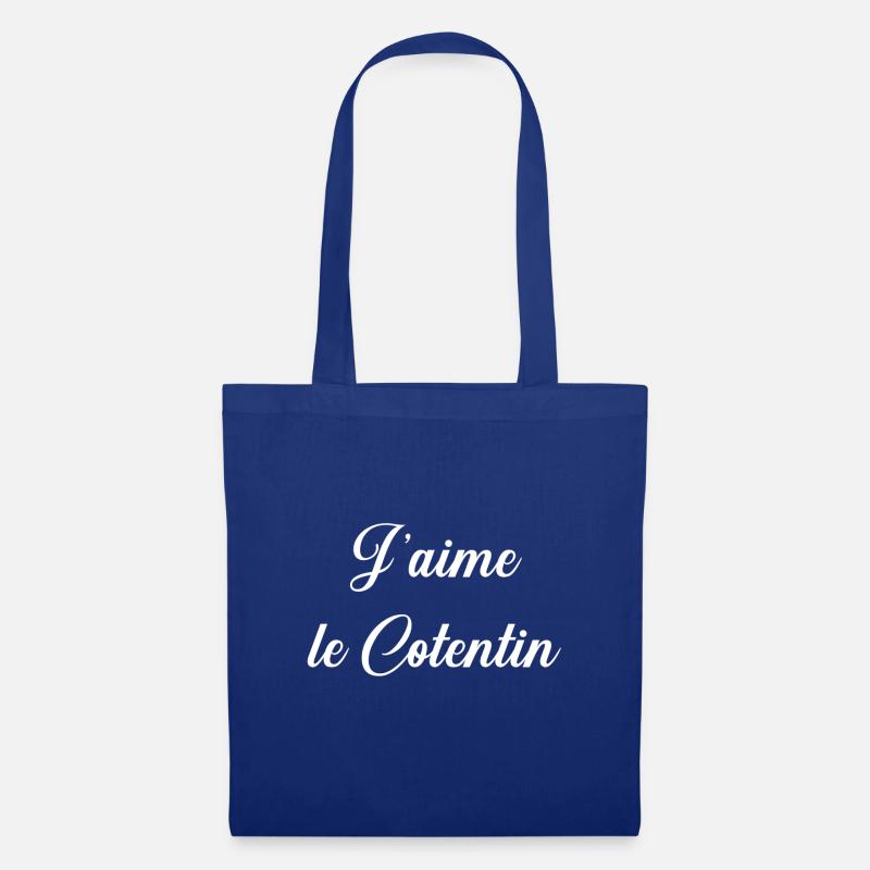 J'aime le Cotentin - Sac en tissu - bleu royal