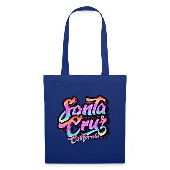 Santa Cruz Californie vintage rétro surfing ville - Sac en tissu - bleu royal - Devant