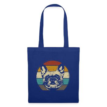 French Bulldog French Bulldog retro - Tote Bag - royal blue - Front