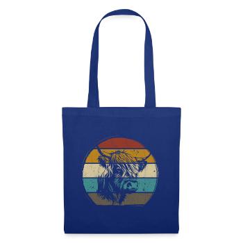 Highlander écossais Highland Cattle Highland - Sac en tissu - bleu royal - Devant