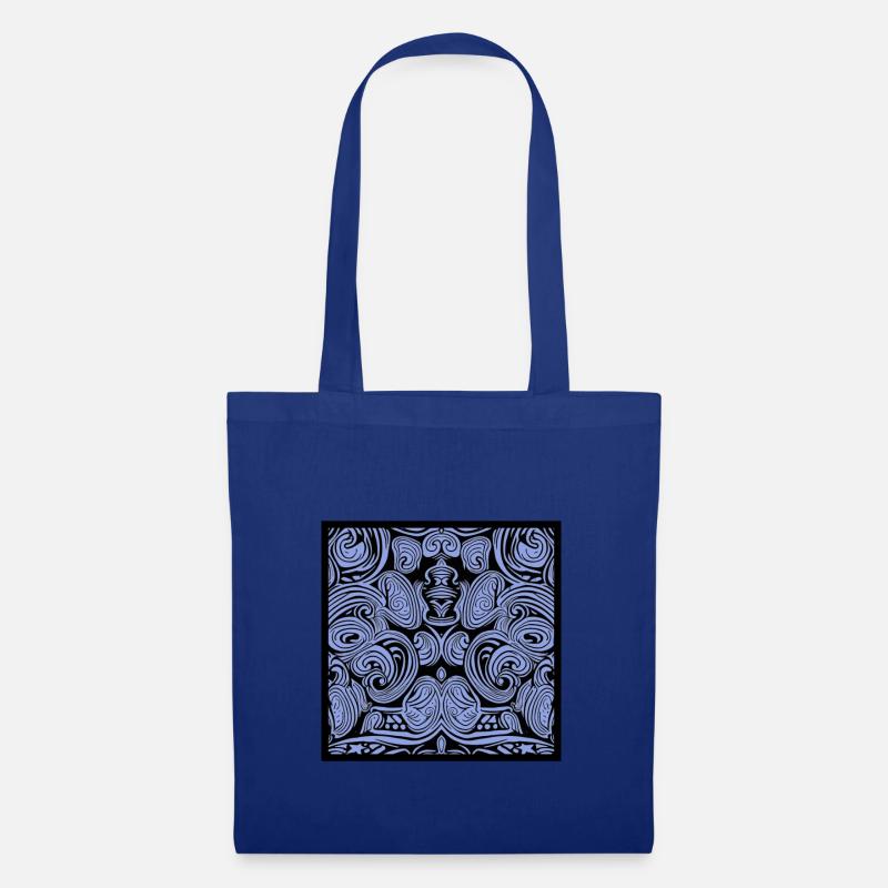 Abstrakte Illustration C-Serie - Stoffbeutel - Royalblau