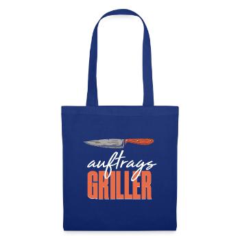 Grillen Grillmeister BBQ Grillkönig - Stoffbeutel - Royalblau - Vorne