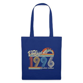 1996 Anniversaire né en 1996 Retro Vintage - Sac en tissu - bleu royal - Devant