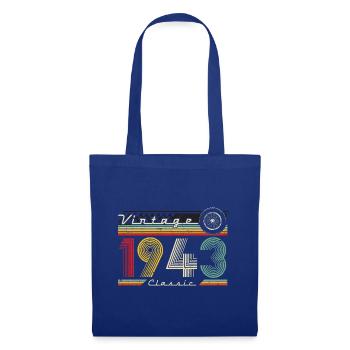 1943 Birthday Born In 1943 Retro Vintage - Tote Bag - royal blue - Front