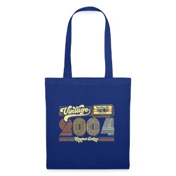 2004 Jahrgang Geburtstag Retro Vintage Geschenk - Stoffbeutel - Royalblau - Vorne