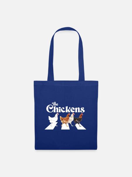 The Chickens Hühner Huhn lustig Music - Stoffbeutel - Royalblau