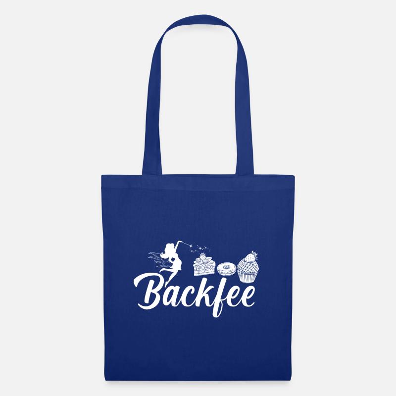 Backfee Hobbybäcker Bäckerin Backen Cupcake Muffin - Stoffbeutel - Royalblau