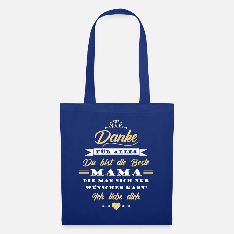 Danke Mama - Stoffbeutel - Royalblau