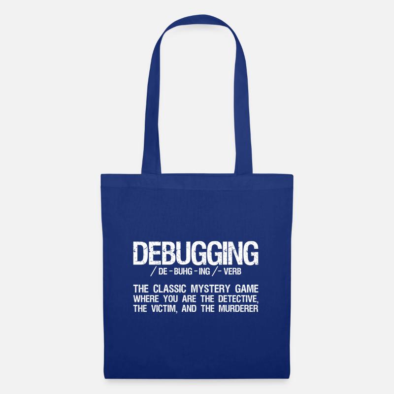 Informaticien Coding - Programmation de débogage - Sac en tissu - bleu royal