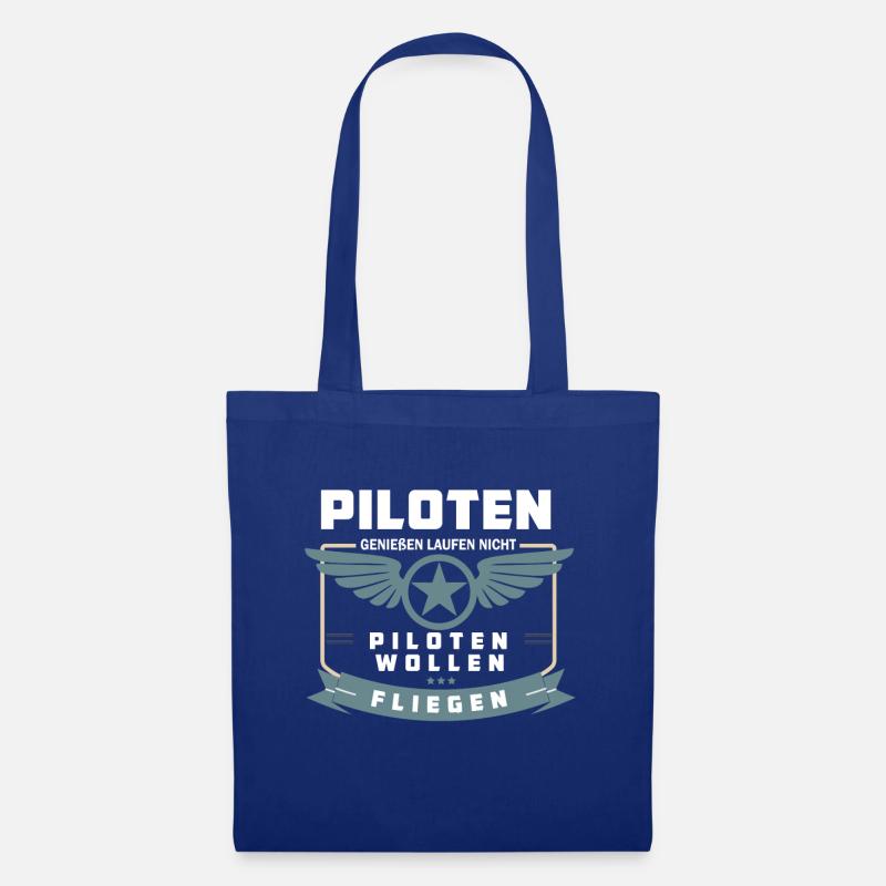 Symbol Von Piloten - Pilot - Stoffbeutel - Royalblau