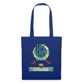 Life Behind Bars - Cycling - Tote Bag - royal blue - Front