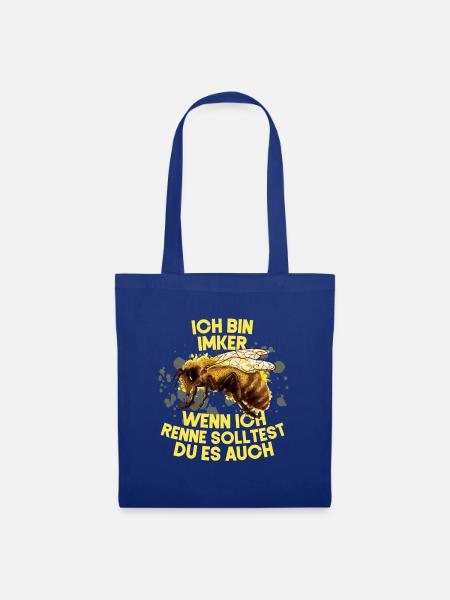 Imker Bienen - Honig Bienenzüchter Biene Ich Bin - Stoffbeutel - Royalblau