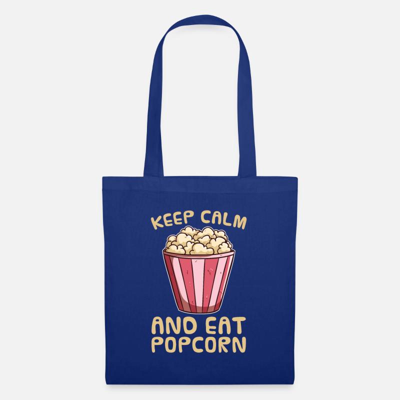 Popcorn - Stoffbeutel - Royalblau