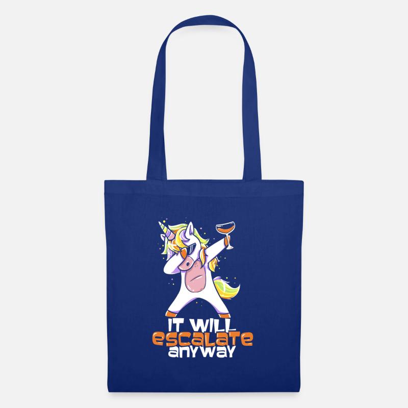 Einhorn Unicorn - Stoffbeutel - Royalblau