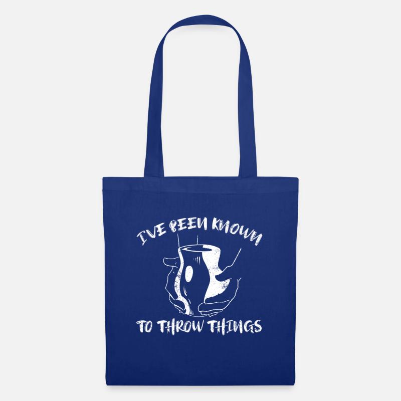 Töpfern - Stoffbeutel - Royalblau