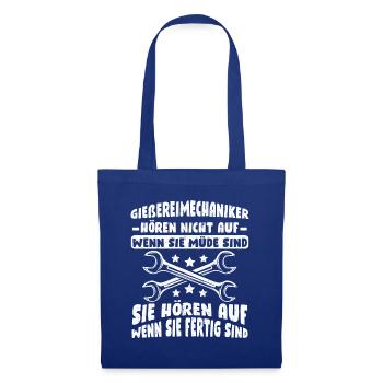 Gießereimechaniker Eisengießer Gießer - Stoffbeutel - Royalblau - Vorne