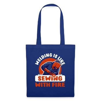 Welder Metalworker Welding Metal Construction - Tote Bag - royal blue - Front