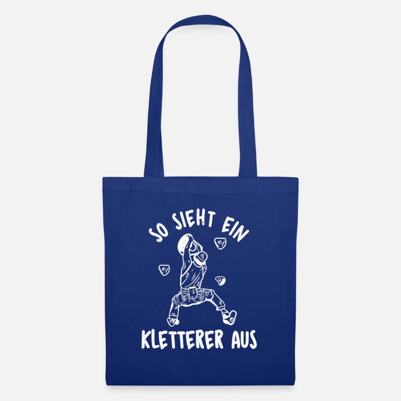 Klettern Bergsport Kletterer - Stoffbeutel - Royalblau