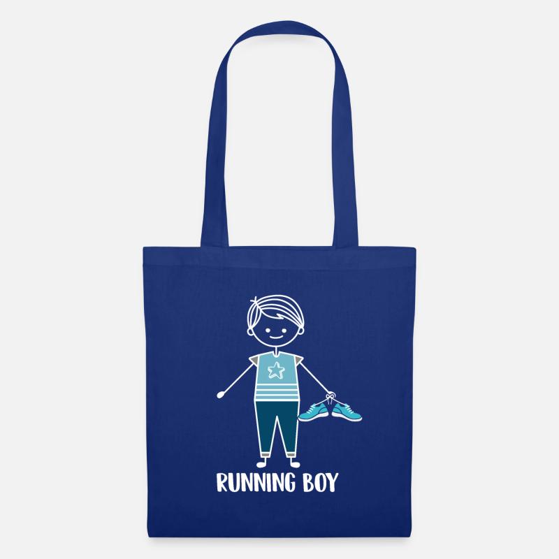 Joggen Running Laufen Runner Läufer - Stoffbeutel - Royalblau