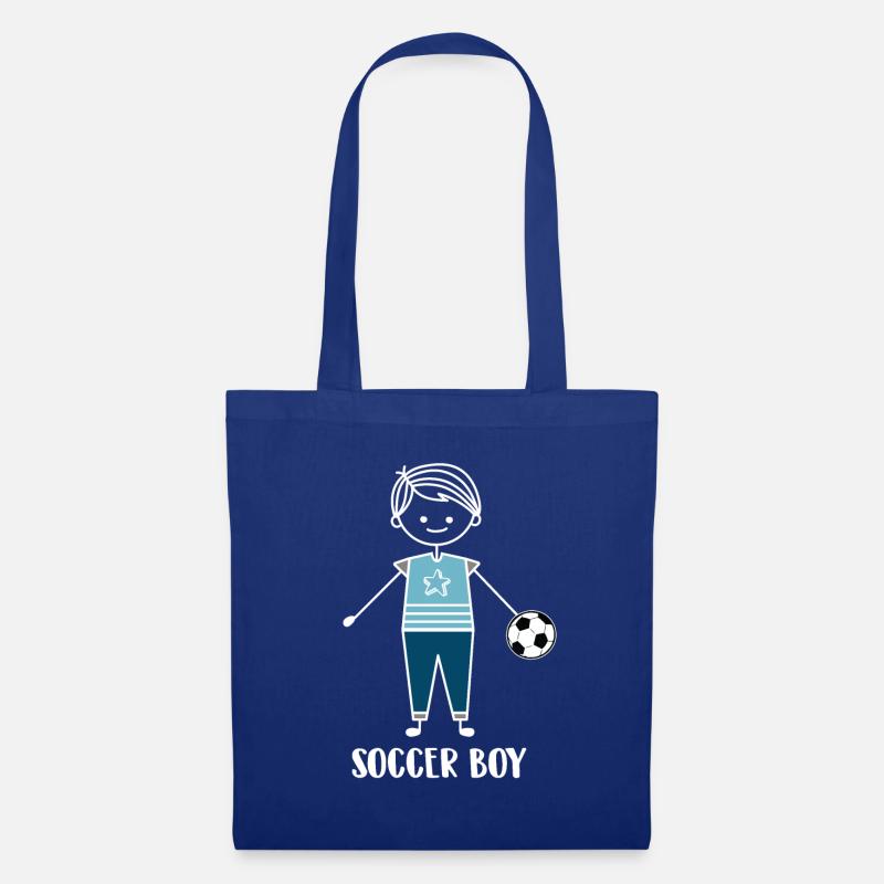 Fußball Fussball - Stoffbeutel - Royalblau