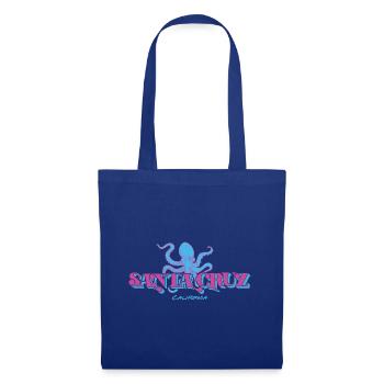 Santa Cruz Californie vintage rétro surfing ville - Sac en tissu - bleu royal - Devant