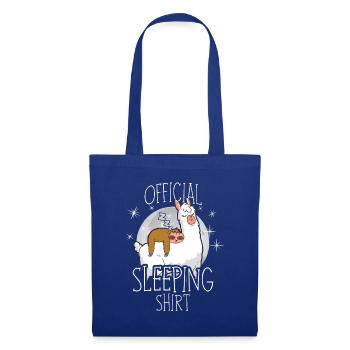 Official Sleeping Shirt Nightgown Lama Sloth - Tote Bag - royal blue - Front