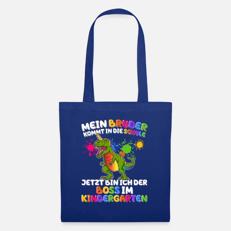 Mein Bruder Kommt In Die Schule Kindergarten - Stoffbeutel - Royalblau
