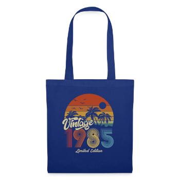 1985 Anniversaire né en 1985 Retro Vintage - Sac en tissu - bleu royal - Devant