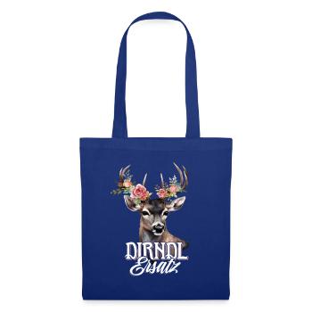 Dirndl Remplacement Cerf Cerf Bois Roses - Sac en tissu - bleu royal - Devant