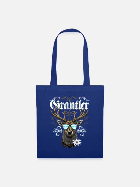 Grantler Bayern Grantln Tracht Bayern Grantln - Stoffbeutel - Royalblau
