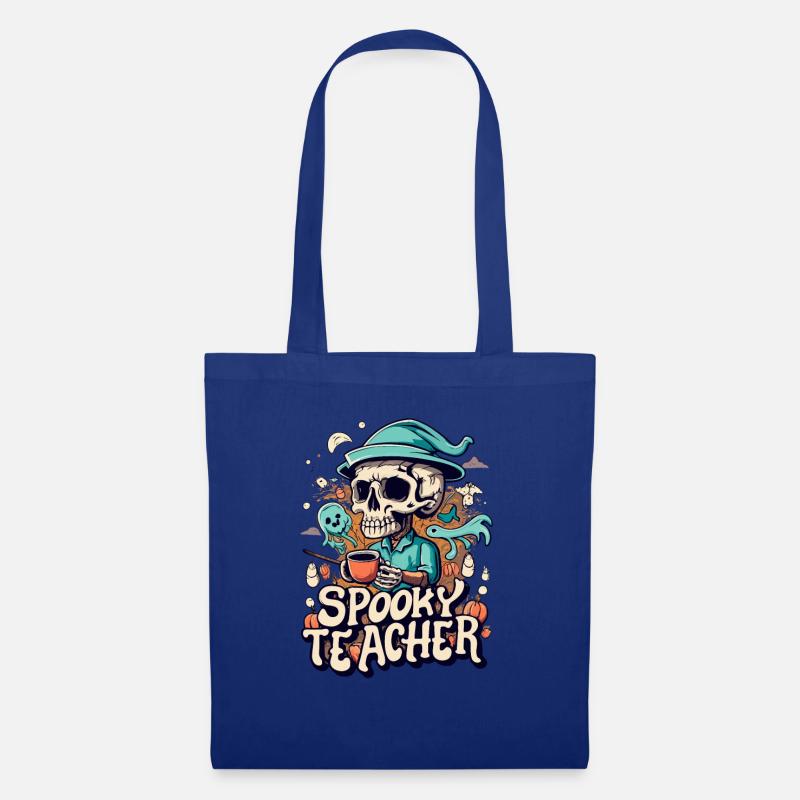 Lehrer Halloween - Stoffbeutel - Royalblau