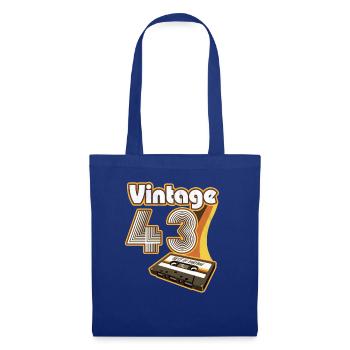 1943 Birthday Born In 1943 Retro Vintage - Tote Bag - royal blue - Front