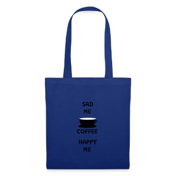 Sad Me + Coffee = Happy Me - Tote Bag - royal blue - Front